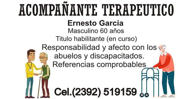 Ernesto García Acompañante Terapéutico